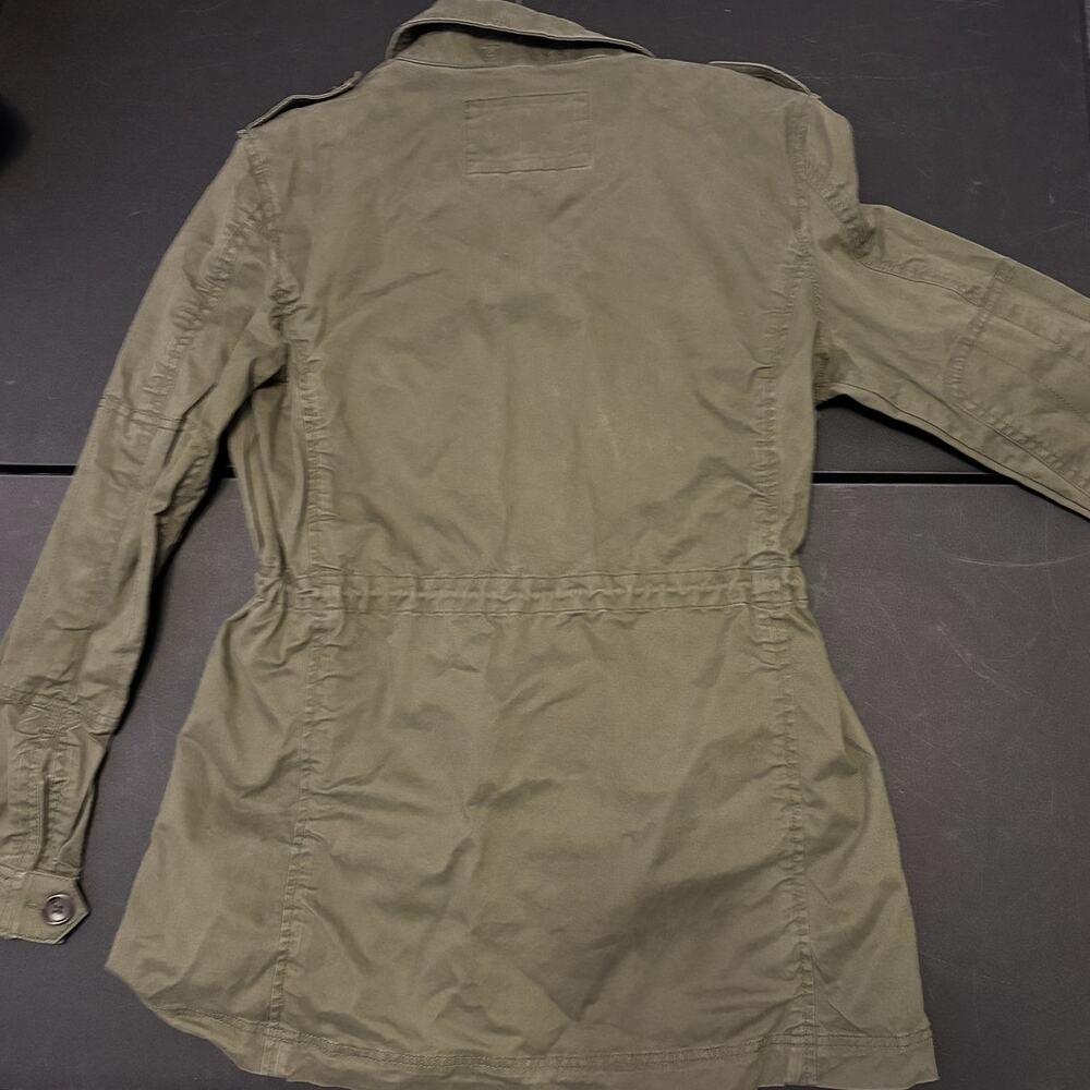 Banana Republic Women's Medium Green Twill Utility Jacket - Picture 6 of 8